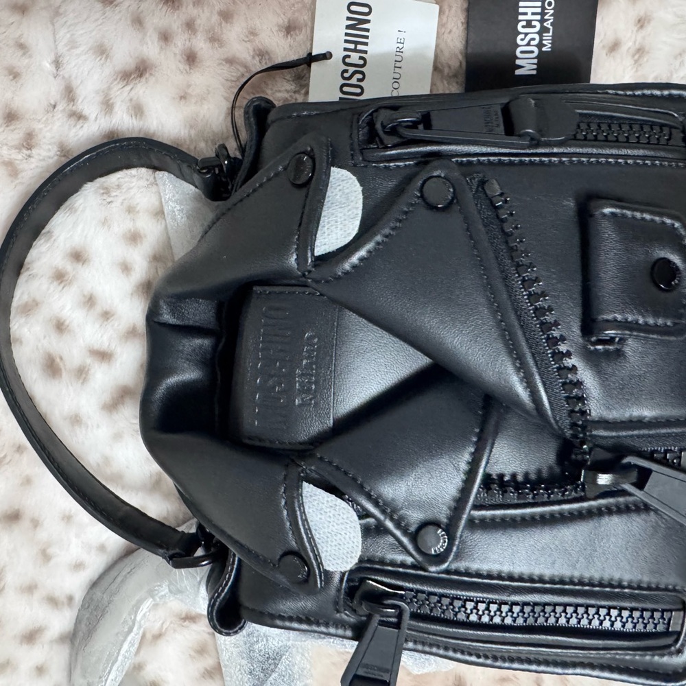 Moschino Leather Biker Bag - Picture 8 of 9